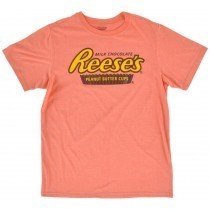 Reeses Peanut Butter Pajama Sleepwear Tee Shirt Top Mens PJ Loungewear Orange