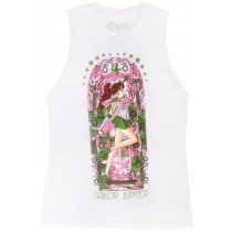 Sailor Moon Jupiter Muscle Tank Top Shirt White Womens Size Small