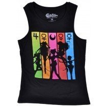 Sailor Moon Tank Top Muscle Shirt Womens Black