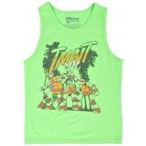 Boys Teenage Mutant Ninja Turtles Tank Top Neon Age 6-12 TMNT