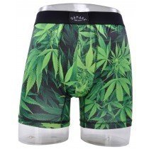 Damage Society Weed Boxer Briefs Underwear Plant Life 420 Green Authentic Mens
