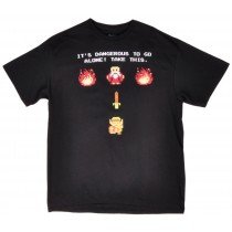 Legend of Zelda Pixel Shirt Mens Video Game Nintendo Authentic Black Small-3XL