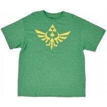 Zelda Tee Shirt Legend Short Sleeve Green Logo Game Nintendo Authentic Mens