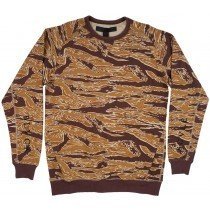 Black Scale Sigma Men's Pullover Tan Camo M-2XL Sweatshirt BLVCK SCVLE Crew