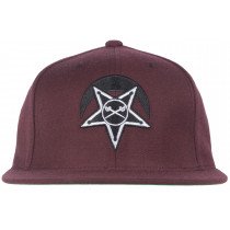 Black Scale Star and Crescent Starter Snapback Hat Headwear Cap BLVCK SCVLE Wine