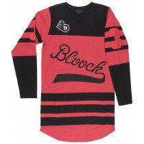 BLVVCK SCVLE Jagr Knitted Hockey Dress Black Scale Red
