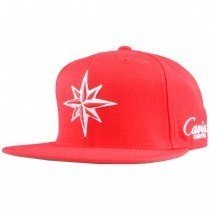 Caviar Cartel Star Snapback Hat Red Mens Adjustable