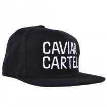 Caviar Cartel Snapback Hat Tattoo Type Embroidered Mens Authentic Black Cap