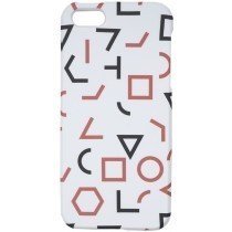 CRSHR Shapes iPhone 5 5S 5SE Phone Case White One Size Cover Protect Rubber Thin