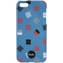 CRSHR Square iPhone 5 5S 5SE Phone Case Blue One Size Cover Protect Rubber Thin