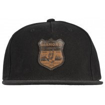Diamond Supply Co Game Patch Micro Suede Snapback Hat Cap Lid Fashion Mens Black