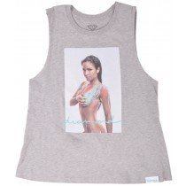 Cassie Diamond Supply Co Tank Top Muscle Shirt Grey Authentic Collab M-L Womens