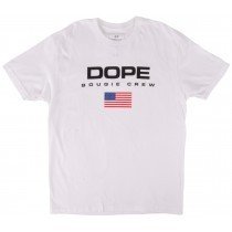 Dope USA Flag Tee Shirt Mens July 4th Fashion Regular Fit Top White L-2XL