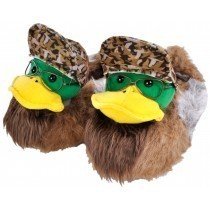 Duck Dynasty Slippers Plush Faux Fur Camo Slip On Adult Men A&E Men's Medium 9/10