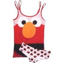 Sesame Street Elmo Pajama Set Underwear Low Rise Panties Sleepwear Intimates