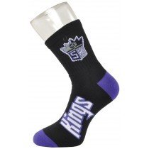 Sacramento Kings Athletic Socks For Bare Feet Black Large 10-13 Basketball NBA
