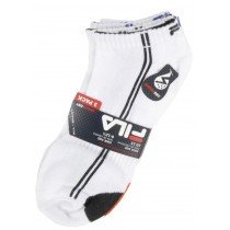 Fila Ankle Socks 3-Pack Shock Dry Men's Sport Foot Size 6-12 White Stripe