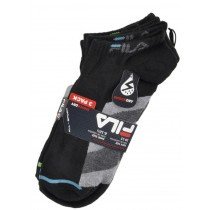 Fila Ankle Socks 3-Pack Shock Dry Men's Sport Foot Size 6-12 Black Multi Grey
