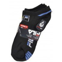 Fila Ankle Socks 3-Pack Shock Dry Men's Athletic Foot Size 6-12 Black Neon