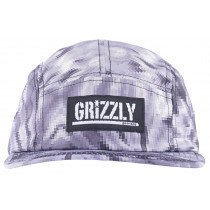 Diamond Supply Co x Grizzly Digi Tie Dye 5 Panel Hat Adjustable Black Cap Mens