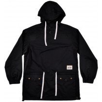 Grizzly Griptape Poplin Pullover Jacket Hooded Mens Black
