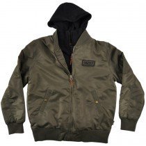 Grizzly Griptape Subspecies Bomber Jacket Hooded Olive Mens