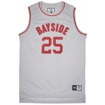 Saved by the Bell Bayside High School Jersey Zack Morris 90s Headgear Grey