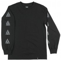 HUF 420 Triple Triangle Weed Long Sleeve Shirt Mens Black