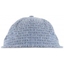 HUF F*ck It Chambray 6 Panel Strapback Hat Headwear Cap Lid Skater Mens Blue