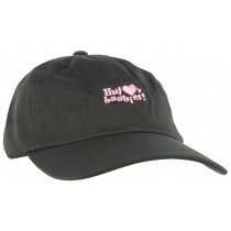 HUF Loves Boobies Curved Brim Dad Hat Strapback Headwear Cap Lid Mens Black