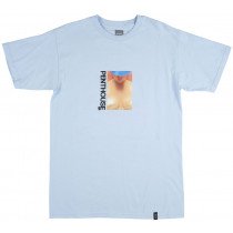 HUF Worldwide x Penthouse Magazine April 1981 Sherry Moran T-Shirt Mens Lt Blue