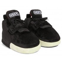 Uzzy Light Show Sneaker Slippers Plush Unisex Black