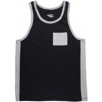 Joe Boxer Pajama Tank Top Mens Sleeveless Sleep Shirt Sleepwear Black Grey
