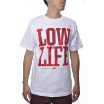 JSLV Low Life Big Block Letter Urban Hip Hop Skate Streetwear Tee Shirt