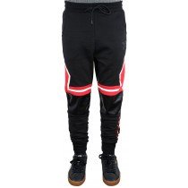 Krome Banned Jogger Pants Sweatpants Black Red Mens