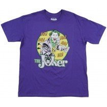 The Joker Ha Ha T-Shirt Purple Mens DC Comics