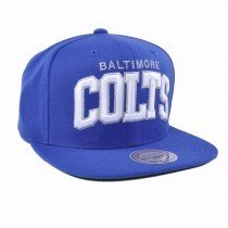 Baltimore Colts Snapback Hat NFL Headwear Football Cap Mens Mitchell & Ness