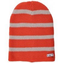 Neff Daily Sparkle Stripe Beanie Womens Knitted Glitter Acrylic Coral Hat