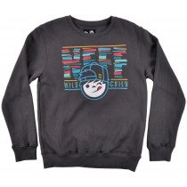 Neff Youth Wild Kenni Crew Neck Kids Sweater Skate Fleece Fashion Charcoal