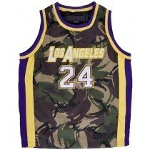 Kobe Mamba 24 Jersey Sir Kevin James Basketball Shirt Python Twill Camouflage