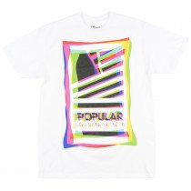 Popular Demand 3D Transmission Regular Fit T-Shirt Streetwear Fashion Tee White