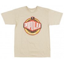 Popular Demand Regular Fit T-Shirt Streetwear Fashion Style Tee Tan Top Mens