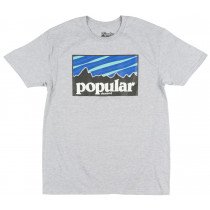 Popular Demand Name Branded Regular Fit T-Shirt Streetwear Fashion Tee Top Grey