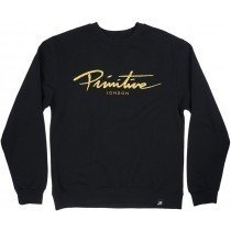 Primitive Glamour London Mens Crewneck Black M Streetwear Pullover Fleece Winter