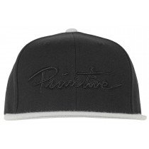 Primitive Apparel Nuevo Script Snapback Hat Headwear Cap Lid Skater Mens Black