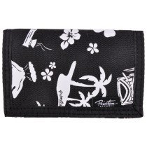 Primitive Tiki Tiki Wallet Tri Fold Valco Black Logo Skate Money Authentic Mens