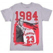 Airness Tee Shirt Draft Day 1984 Gray Cotton MJ Authentic Classics Mens S-2XL