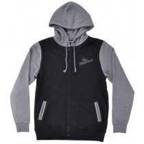 The Hundreds Raphael Black Hoodie HUGE Letterman Mens Jacket Logo Authentic