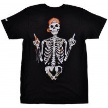 Trukfit Trap Skeleton T-Shirt Here First Black Top Mens Lil Wayne Clothing
