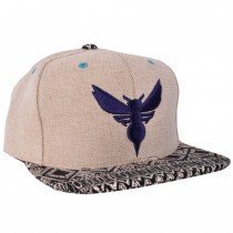 Charlotte Hornets Hemp Crown Snapback Hat Mitchell Ness Strapback Licensed NBA